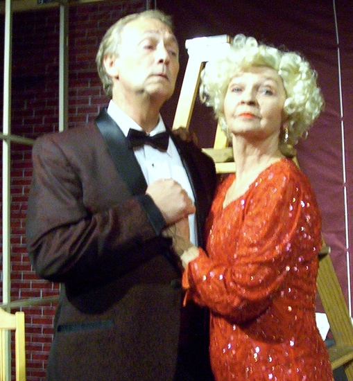 Charlie LeSueur as Chas Courtney and Noel Irick as Addie Starr Photo